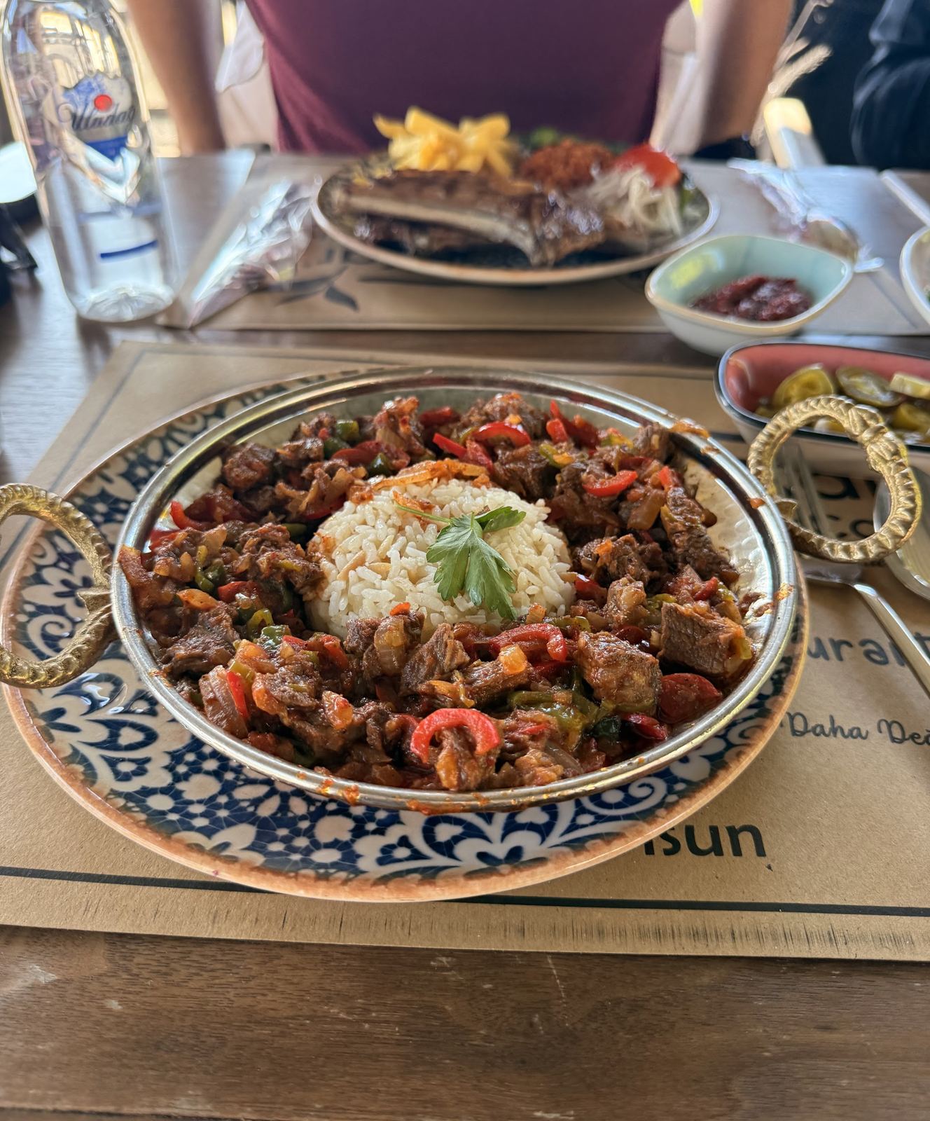 Pilavlı et yemeği